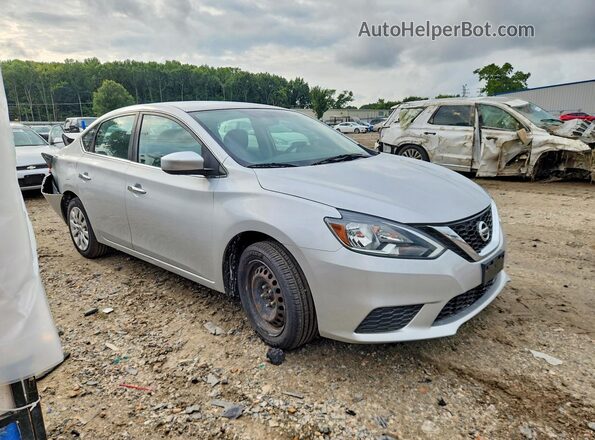 3N1AB7AP9KY361824 2019 NISSAN SENTRA Silver Front right