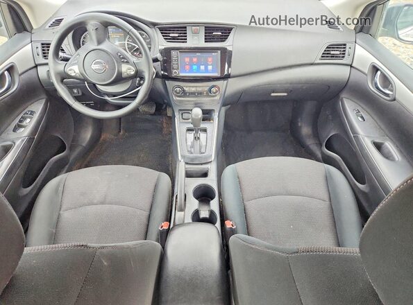 3N1AB7AP9KY361824 2019 NISSAN SENTRA Silver Dashboard view