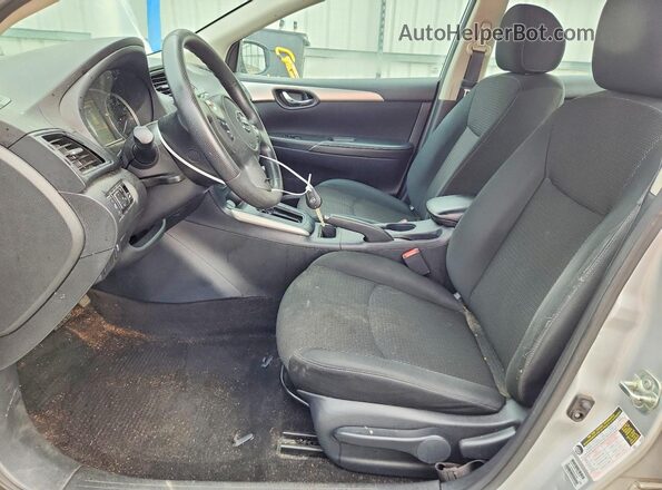 3N1AB7AP9KY361824 2019 NISSAN SENTRA Silver Front interior view