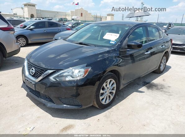 3N1AB7AP9KY362729 2019 NISSAN SENTRA Black Przód lewy