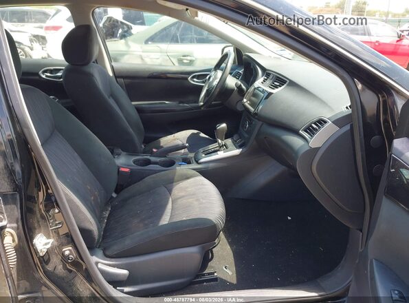 3N1AB7AP9KY362729 2019 NISSAN SENTRA Black Widok wnętrza z przodu