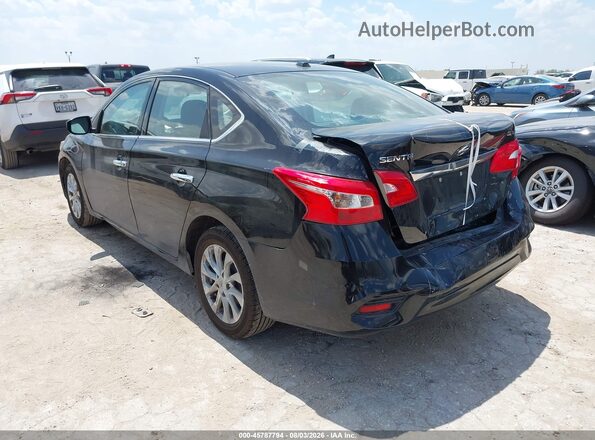 3N1AB7AP9KY362729 2019 NISSAN SENTRA Black Tył lewy