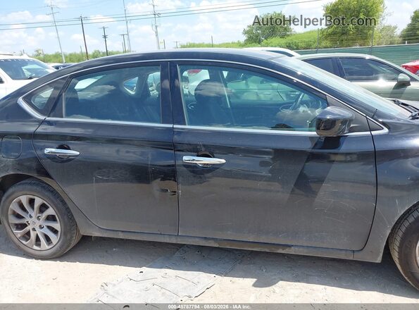 3N1AB7AP9KY362729 2019 NISSAN SENTRA Black Widok wnętrza z tyłu