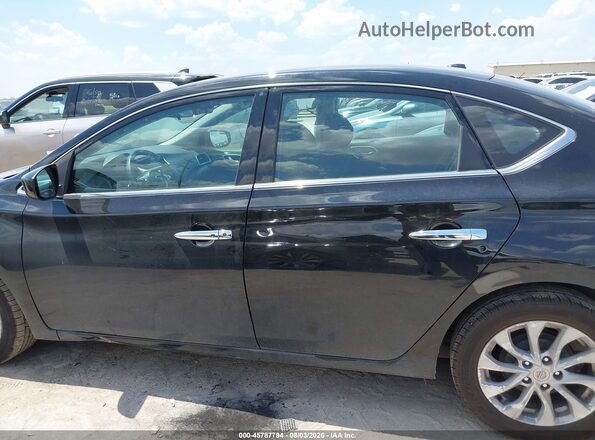 3N1AB7AP9KY362729 2019 NISSAN SENTRA Black Widok wnętrza 360 stopni
