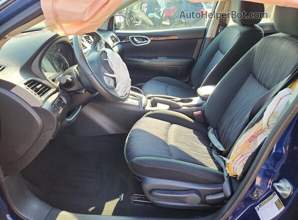 3N1AB7AP9KY363752 2019 NISSAN SENTRA Blue Սալոնի դիմացի տեսք