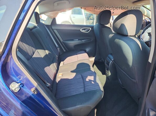 3N1AB7AP9KY363752 2019 NISSAN SENTRA Blue Հետևի նստատեղերի տեսք
