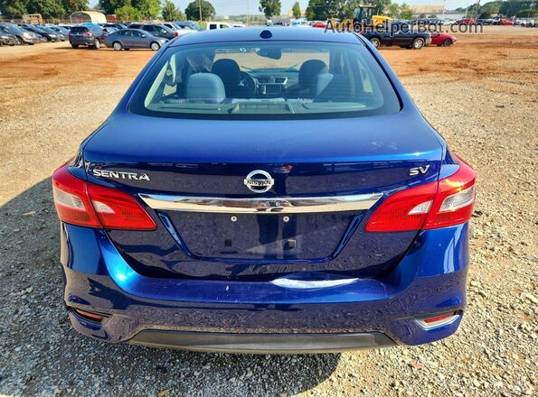 3N1AB7AP9KY363752 2019 NISSAN SENTRA Blue Հետևի տեսք