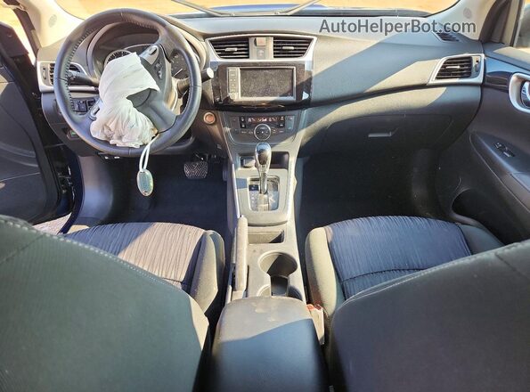 3N1AB7AP9KY363752 2019 NISSAN SENTRA Blue Առջևի վահանակի տեսք