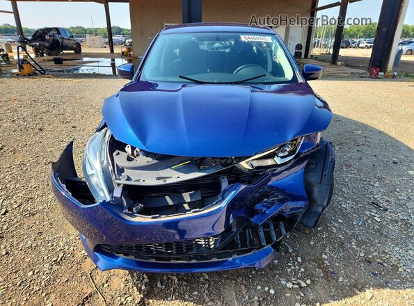 3N1AB7AP9KY363752 2019 NISSAN SENTRA Blue Դիմացի տեսք