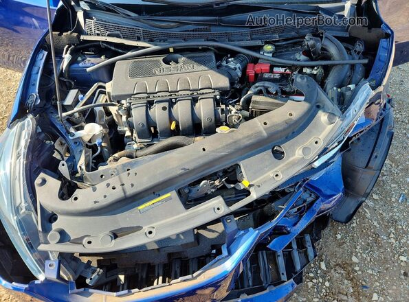 3N1AB7AP9KY363752 2019 NISSAN SENTRA Blue Սալոնի հետևի տեսք