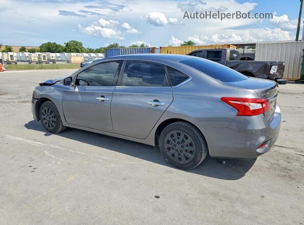 3N1AB7AP9KY364125 2019 NISSAN SENTRA Gray უკანა მარცხენა