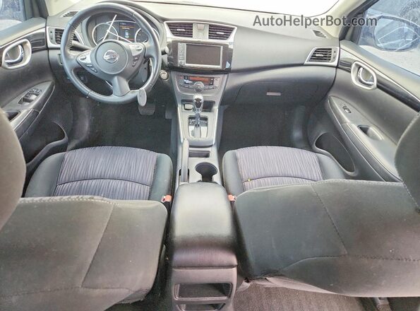3N1AB7AP9KY367042 2019 NISSAN SENTRA Черный Вид панели приборов