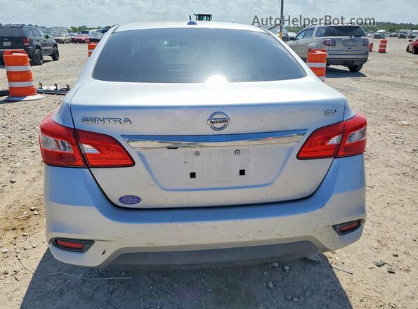 3N1AB7AP9KY371320 2019 NISSAN SENTRA Silver უკანა ხედი