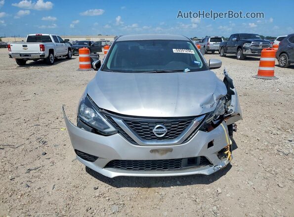 3N1AB7AP9KY371320 2019 NISSAN SENTRA Silver წინა ხედი