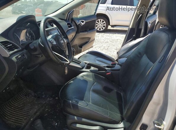 3N1AB7AP9KY371320 2019 NISSAN SENTRA Silver წინა სალონის ხედი