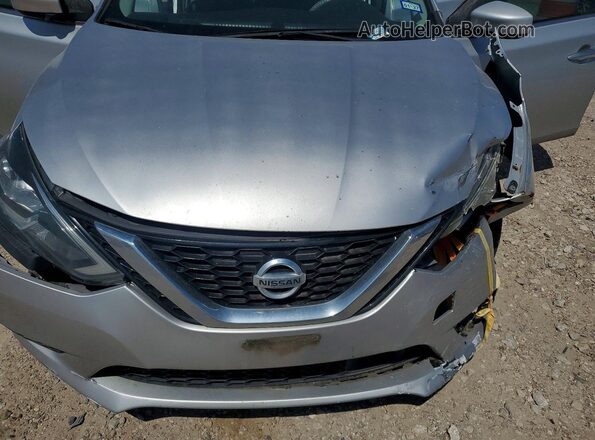3N1AB7AP9KY371320 2019 NISSAN SENTRA Silver უკანა სალონის ხედი