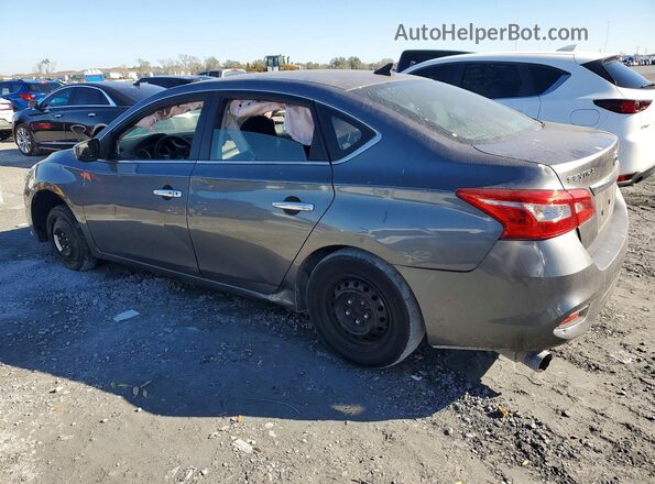 3N1AB7AP9KY373388 2019 NISSAN SENTRA Gray Trasero izquierdo
