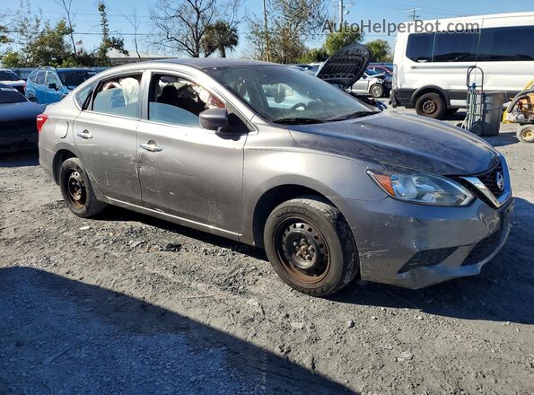 3N1AB7AP9KY373388 2019 NISSAN SENTRA Gray Delantero derecho