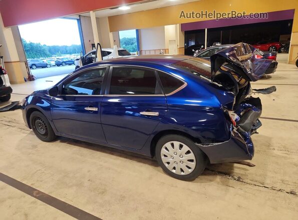 3N1AB7AP9KY374606 2019 NISSAN SENTRA Blue უკანა მარცხენა
