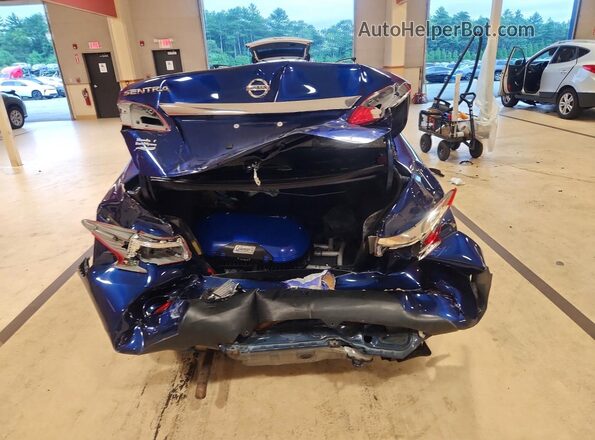 3N1AB7AP9KY374606 2019 NISSAN SENTRA Blue უკანა ხედი