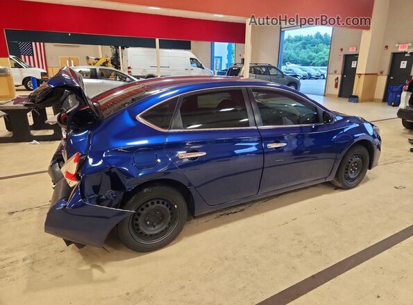 3N1AB7AP9KY374606 2019 NISSAN SENTRA Blue უკანა მარჯვენა