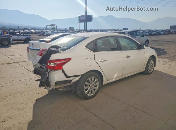 3N1AB7AP9KY377649 2019 NISSAN SENTRA White Հետևի աջ
