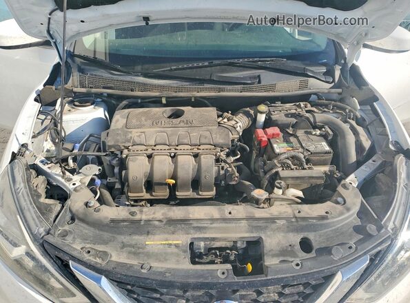 3N1AB7AP9KY377649 2019 NISSAN SENTRA White Սալոնի հետևի տեսք