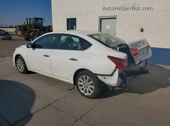 3N1AB7AP9KY377649 2019 NISSAN SENTRA White Հետևի ձախ