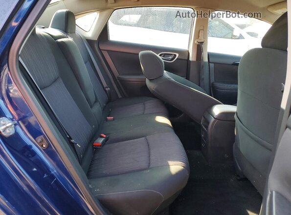 3N1AB7AP9KY381801 2019 NISSAN SENTRA Blue Vista de los asientos traseros