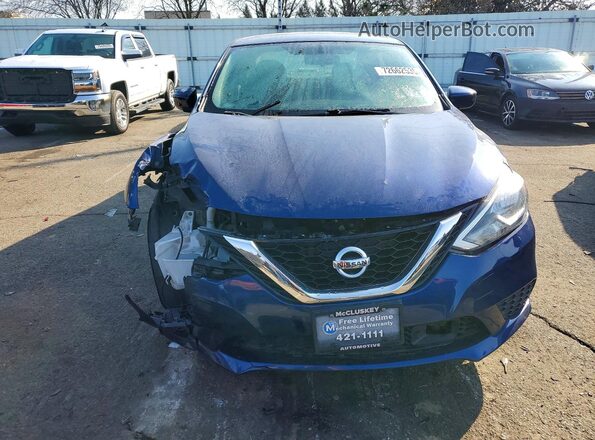 3N1AB7AP9KY381801 2019 NISSAN SENTRA Blue Vista frontal