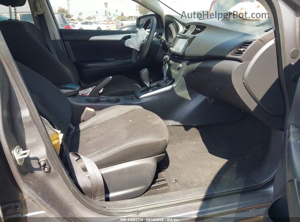 3N1AB7AP9KY391051 2019 NISSAN SENTRA Gray Widok wnętrza z przodu
