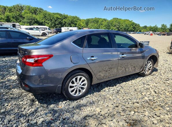 3N1AB7AP9KY391986 2019 NISSAN SENTRA Серый Задняя правая четверть