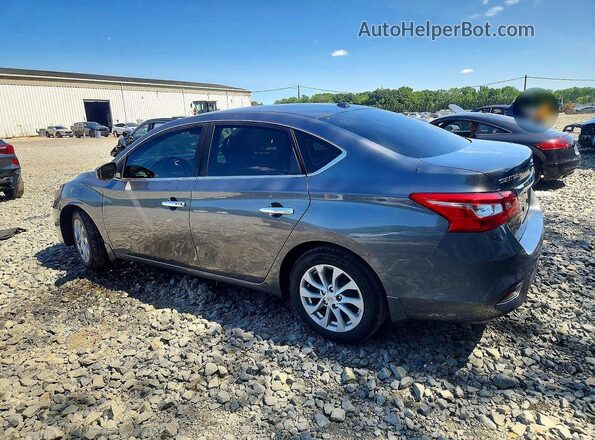 3N1AB7AP9KY391986 2019 NISSAN SENTRA Серый Задняя левая четверть