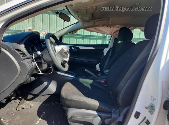 3N1AB7AP9KY398727 2019 NISSAN SENTRA White Вид салону спереду