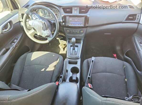3N1AB7AP9KY398727 2019 NISSAN SENTRA White Вид панелі приладів