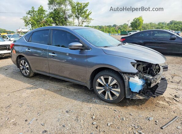 3N1AB7AP9KY401156 2019 NISSAN SENTRA Gray Przód prawy