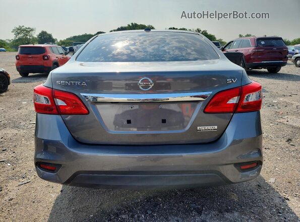 3N1AB7AP9KY401156 2019 NISSAN SENTRA Gray Widok z tyłu