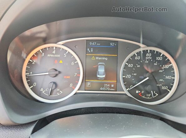 3N1AB7AP9KY401156 2019 NISSAN SENTRA Gray Widok zestawu wskaźników