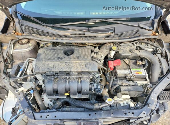 3N1AB7AP9KY401156 2019 NISSAN SENTRA Gray Widok wnętrza z tyłu