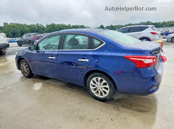 3N1AB7AP9KY434738 2019 NISSAN SENTRA Синий Задняя левая четверть