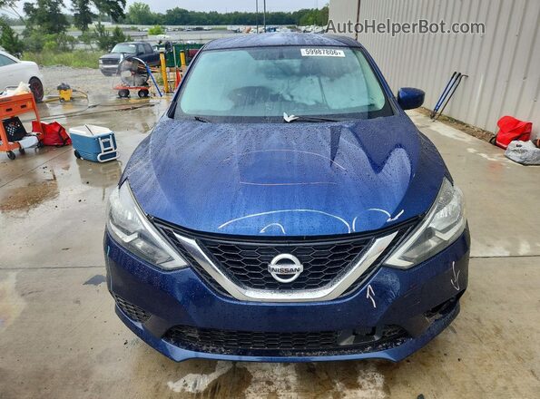 3N1AB7AP9KY434738 2019 NISSAN SENTRA Синий Вид спереди