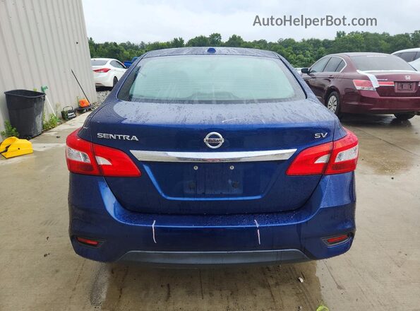 3N1AB7AP9KY434738 2019 NISSAN SENTRA Синий Вид сзади