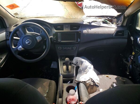 3N1AB7AP9KY439454 2019 NISSAN SENTRA Синий Вид панели приборов
