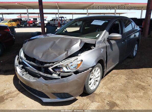 3N1AB7AP9KY439714 2019 NISSAN SENTRA Gray Передня ліва чверть