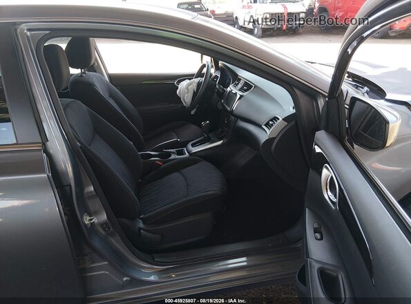 3N1AB7AP9KY439714 2019 NISSAN SENTRA Gray Вид салону спереду
