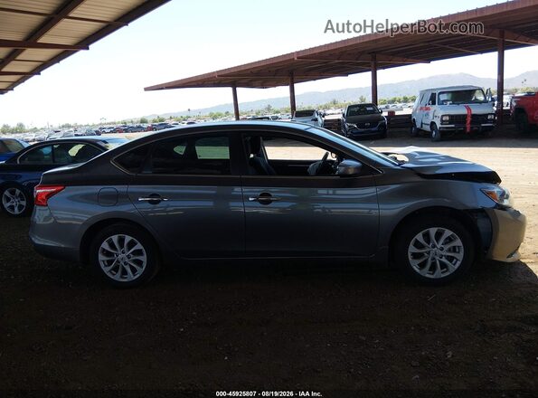 3N1AB7AP9KY439714 2019 NISSAN SENTRA Gray Вид задньої частини салону