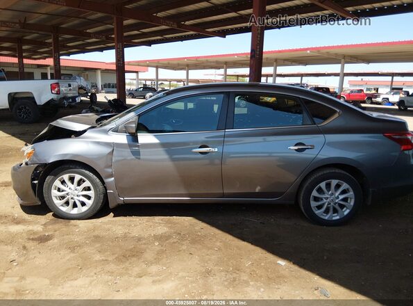 3N1AB7AP9KY439714 2019 NISSAN SENTRA Gray Панорамний вид салону 360°