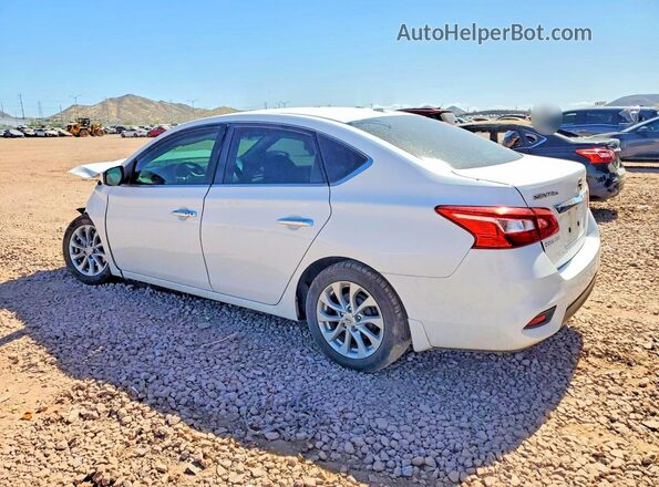 3N1AB7AP9KY440023 2019 NISSAN SENTRA White Հետևի ձախ