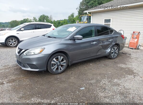 3N1AB7AP9KY447750 2019 NISSAN SENTRA Blue Przód lewy