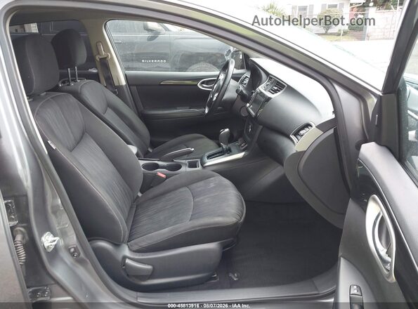 3N1AB7AP9KY447750 2019 NISSAN SENTRA Blue Widok wnętrza z przodu